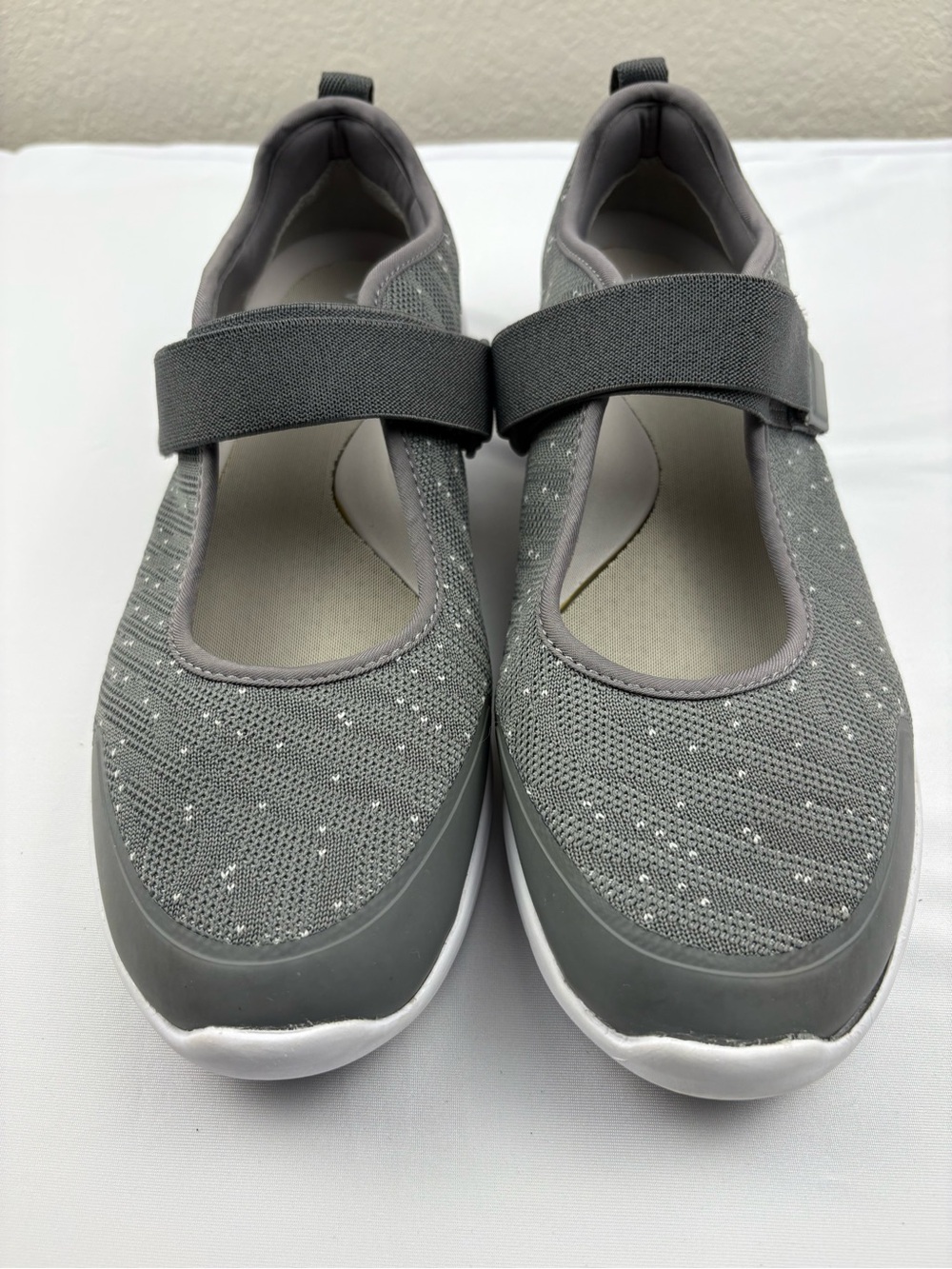 Vionic Charcoal Textile Jessica Mary Jane Sneakers